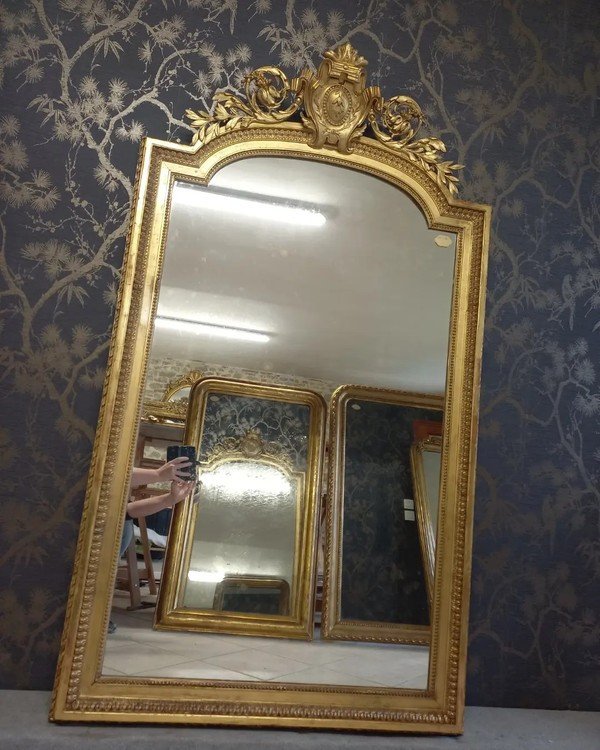 Miroir XIX Style Louis XV    165 X 96-photo-2