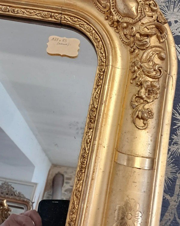 Restoration Period Mirror 139 X 85-photo-4