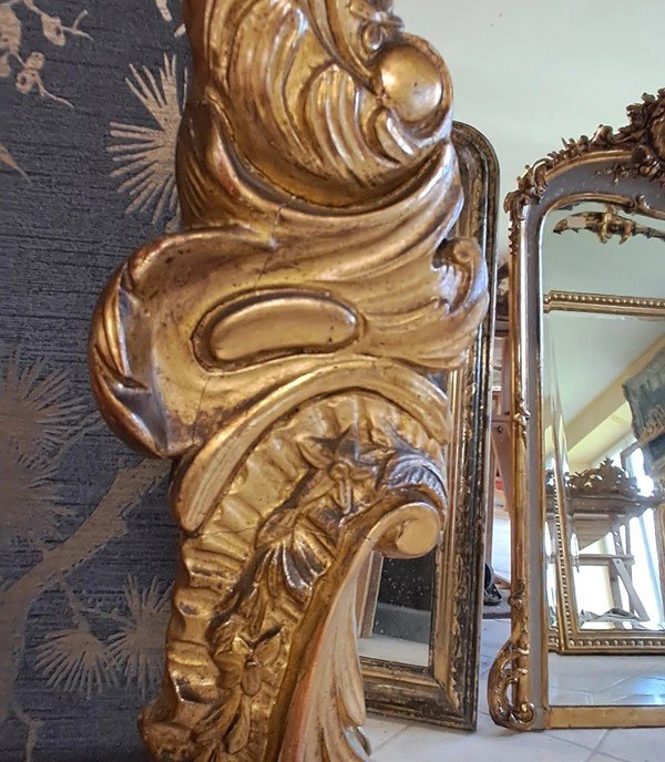 XIX Baroque Mirror 125 X 87-photo-4