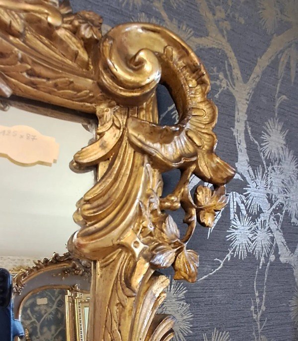 XIX Baroque Mirror 125 X 87-photo-3