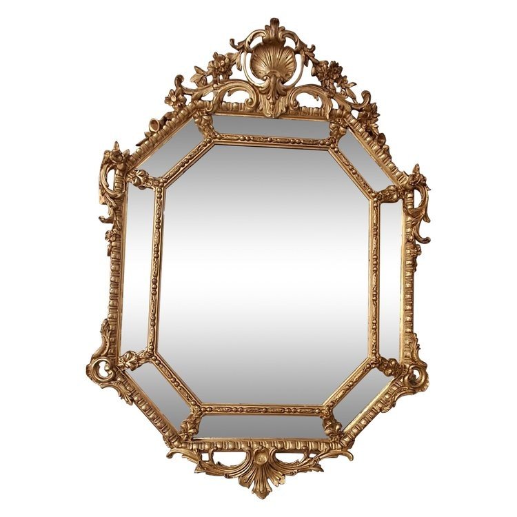 XIX Parecloses Octagonal Mirror 130 X 96