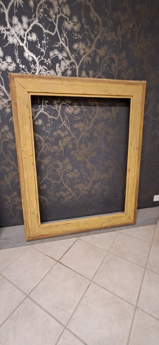 19th Century Frame With Flowered Channels 145.5 X 118-photo-5