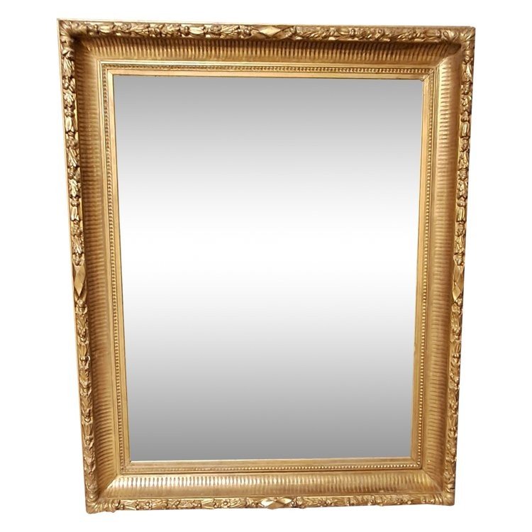 19th Century Frame With Flowered Channels 145.5 X 118