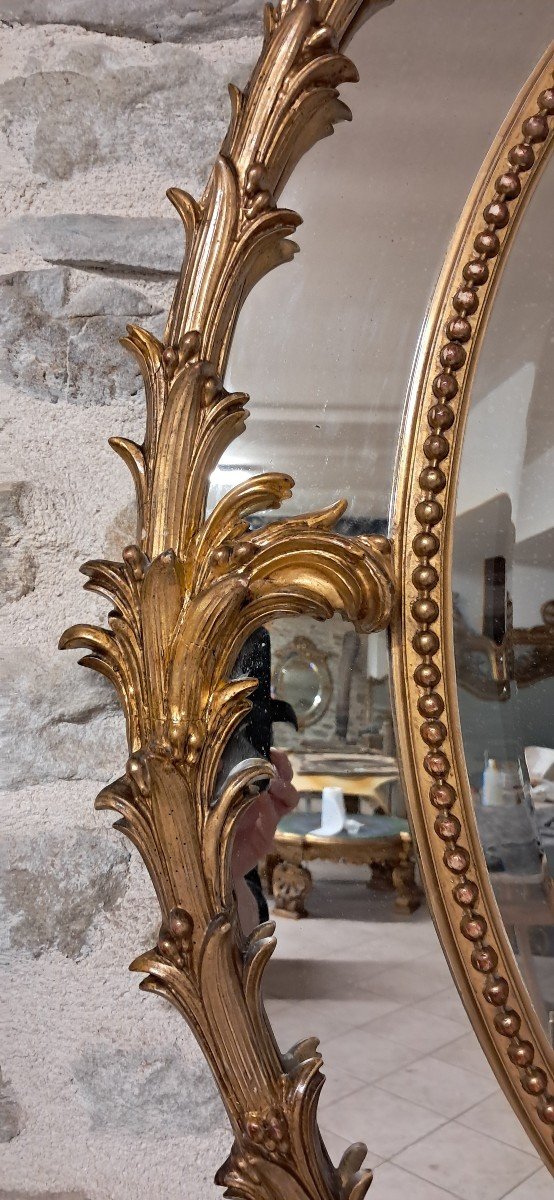 Oval Mirror Napoleon III 141x 96-photo-4