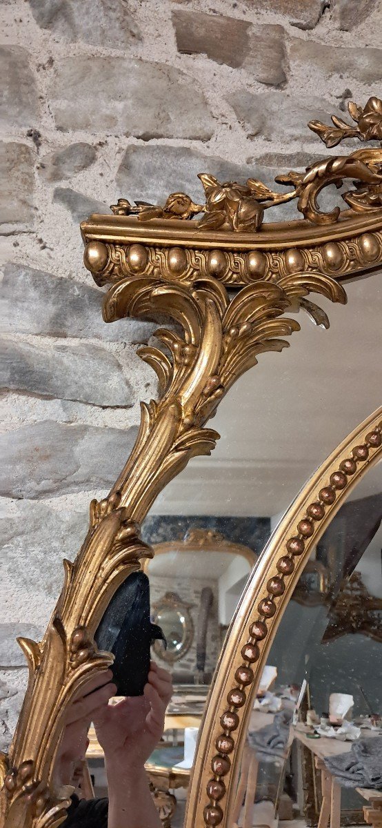 Oval Mirror Napoleon III 141x 96-photo-1