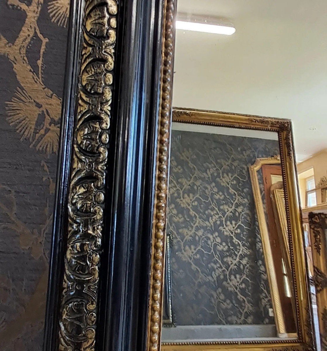 Napoleon III Period Mirror 121 X 80-photo-4