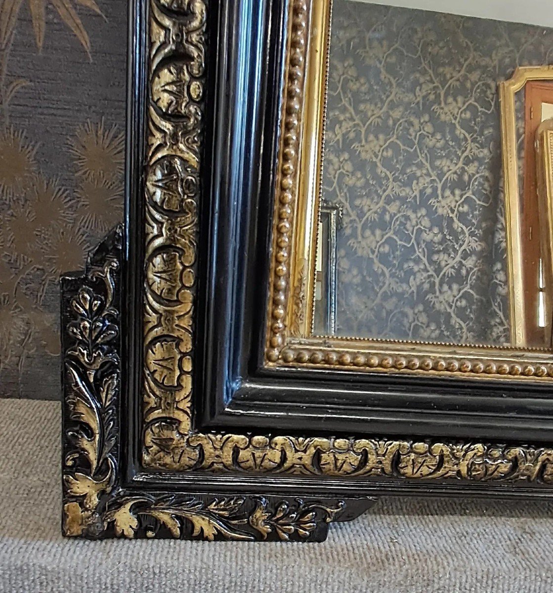 Napoleon III Period Mirror 121 X 80-photo-5