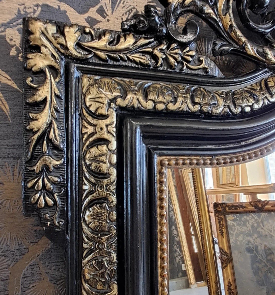 Napoleon III Period Mirror 121 X 80-photo-6