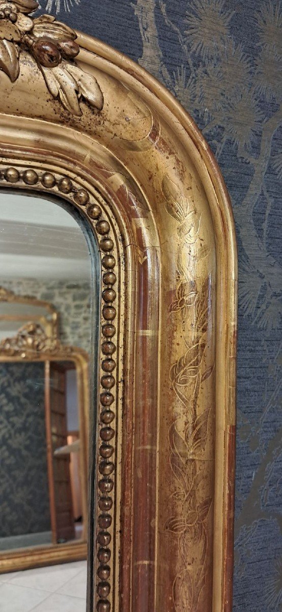 Miroir Louis Philippe Fronton 150 X 87.5-photo-4