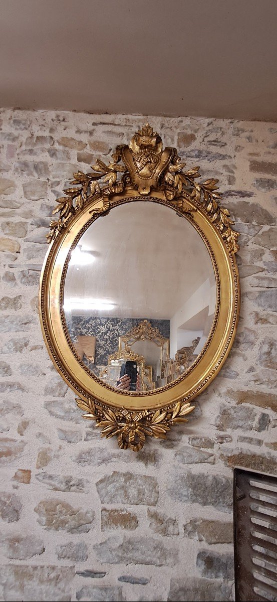 Miroir XIX Oval  126 X 80-photo-2