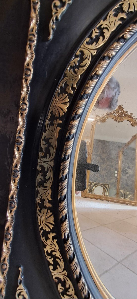 Pair Of Napoleon III Mirrors 74 X 64 -photo-8