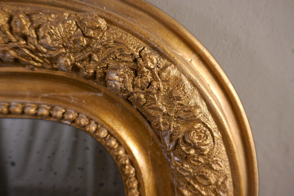 Louis-philippe Style Mirror, Gilded Wood-photo-2