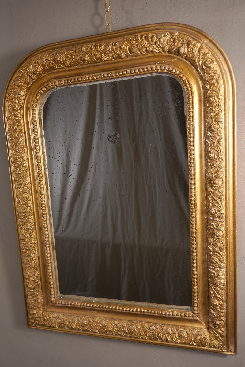 Louis-philippe Style Mirror, Gilded Wood