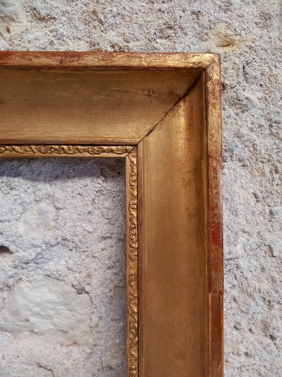 19th Century Golden Wood Frame-photo-2