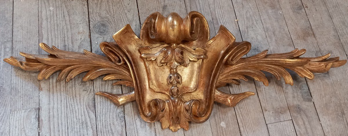 Golden Wood Ornament