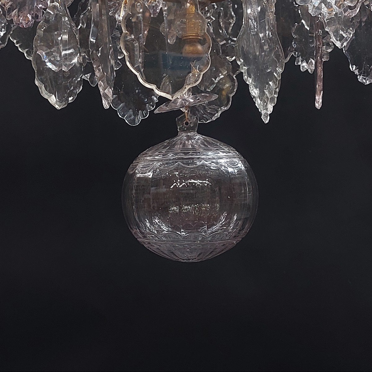 Large Cage Chandelier, Louis XV Style-photo-6