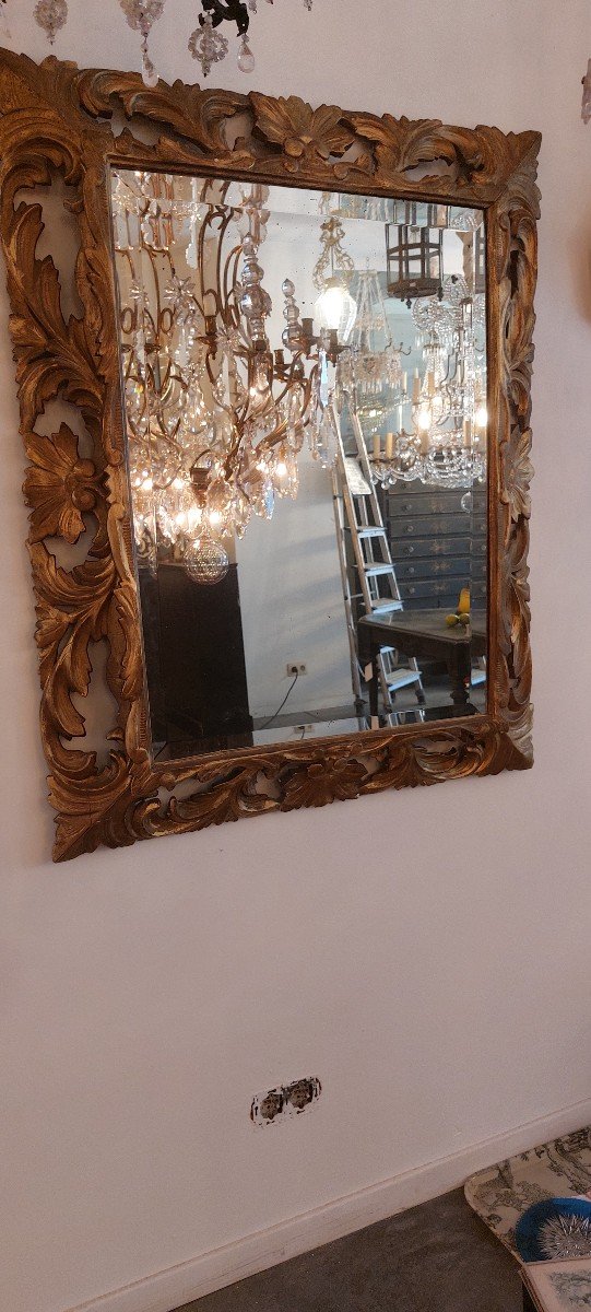 Rocaille Mirror, 18th Century-photo-3