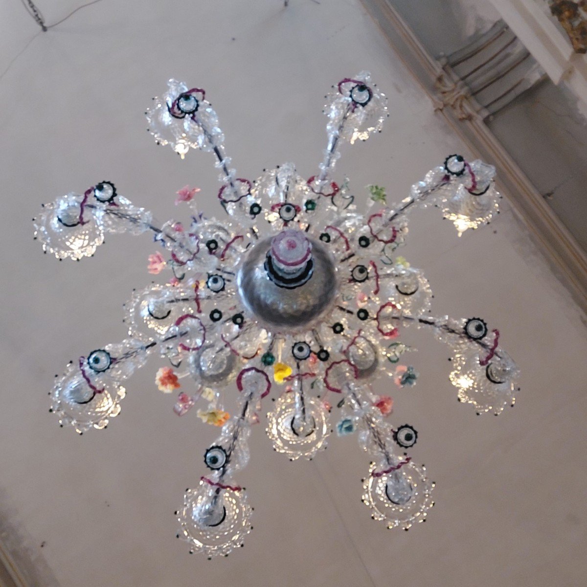 Large Murano Chandelier, -photo-4