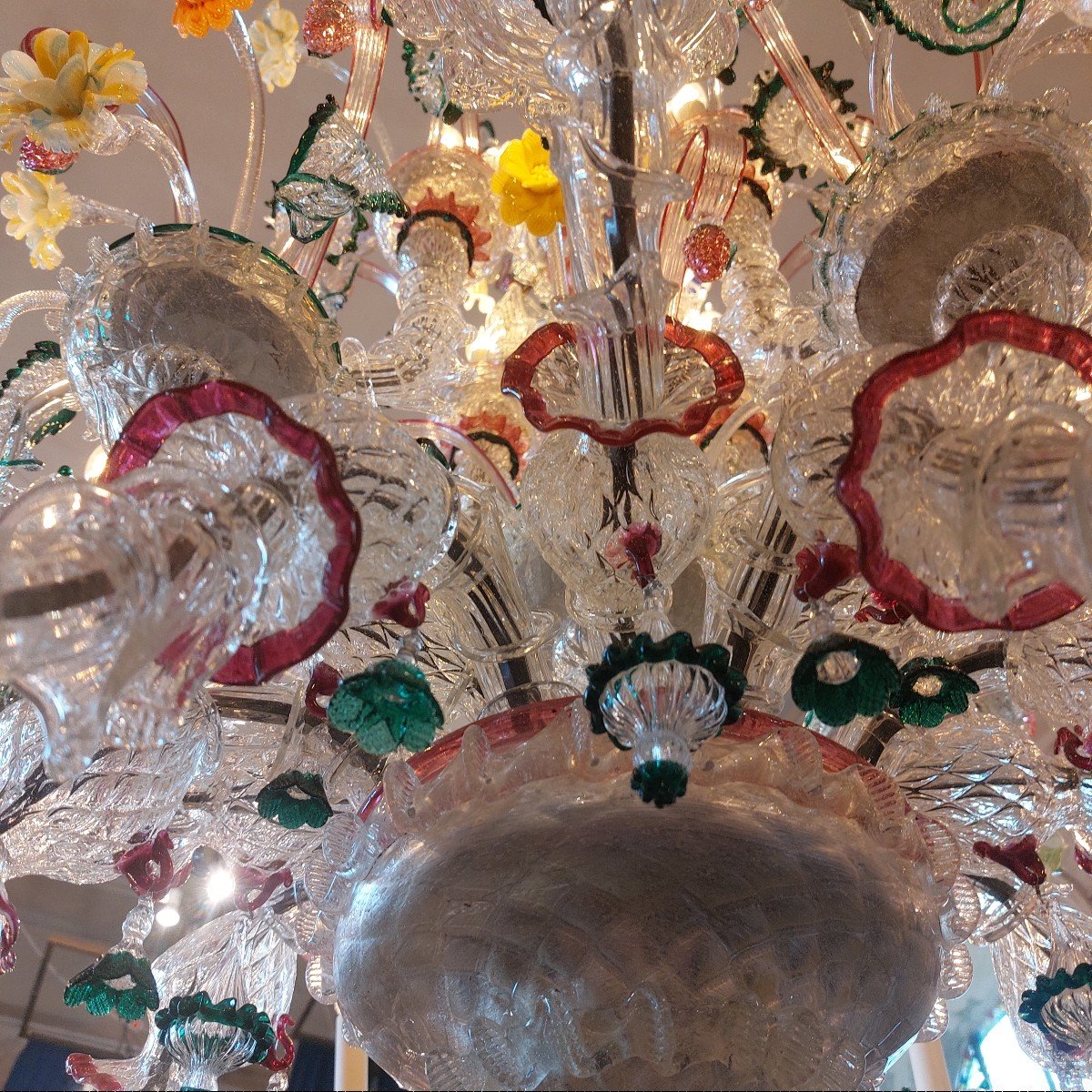 Large Murano Chandelier, -photo-5