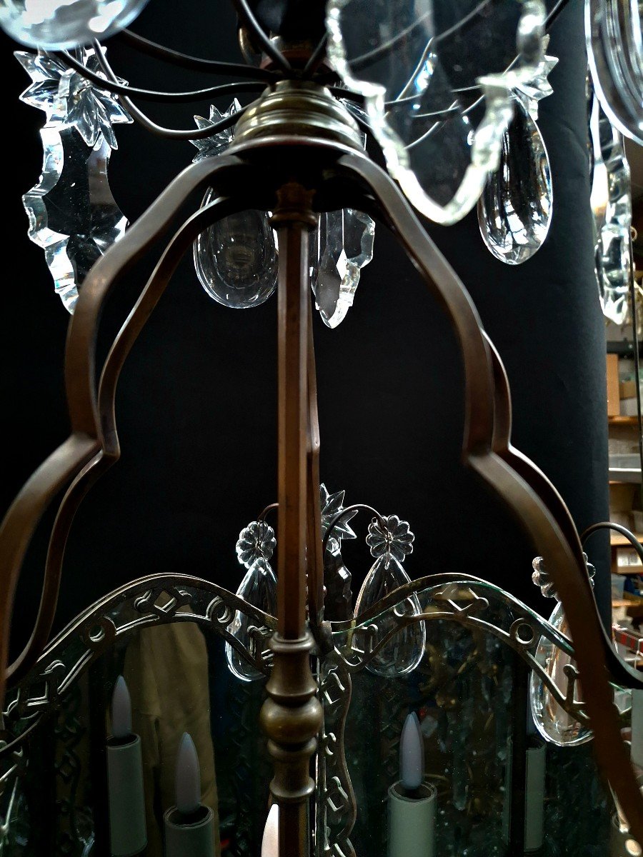 Lanterne, Hexagonale, Style Louis XV, Fin 19eme-photo-2