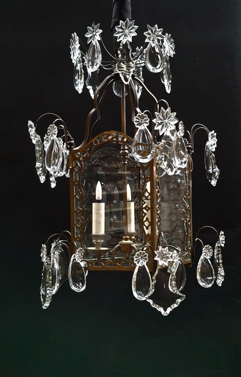 Lanterne, Hexagonale, Style Louis XV, Fin 19eme-photo-1