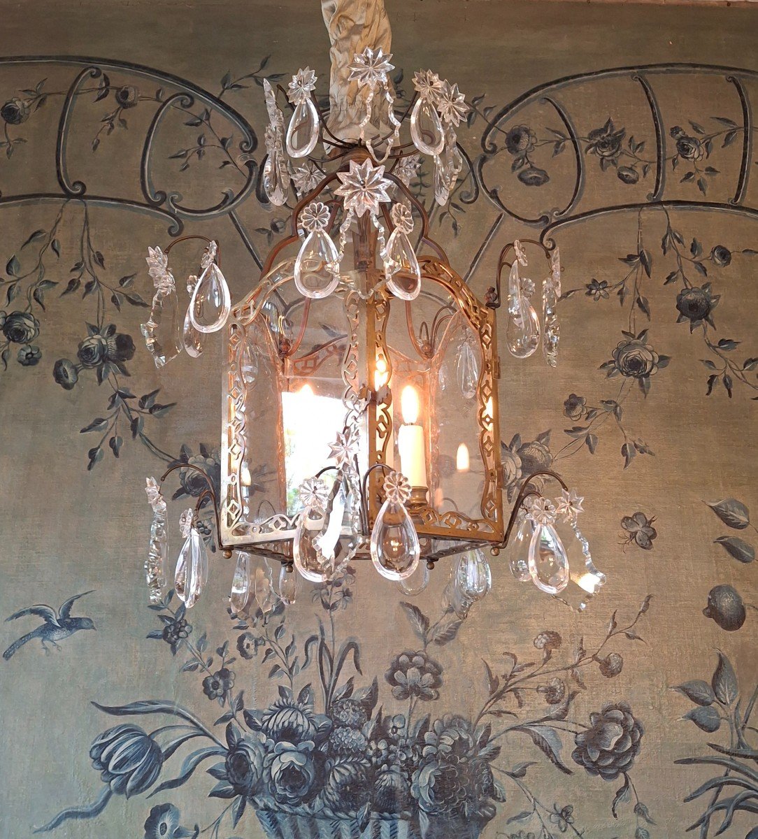 Lanterne, Hexagonale, Style Louis XV, Fin 19eme
