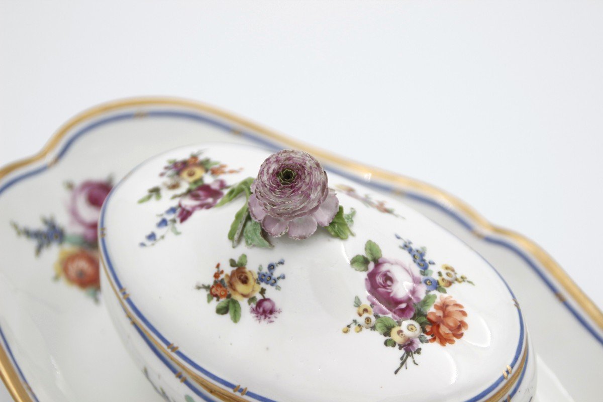 Sucrier XIX ème En Porcelaine Dure-photo-5