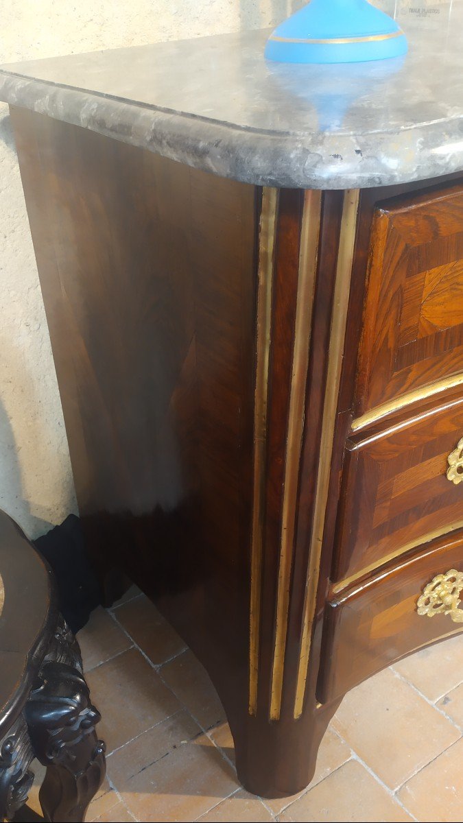 Commode Régence En Palissandre XVIII ème-photo-1