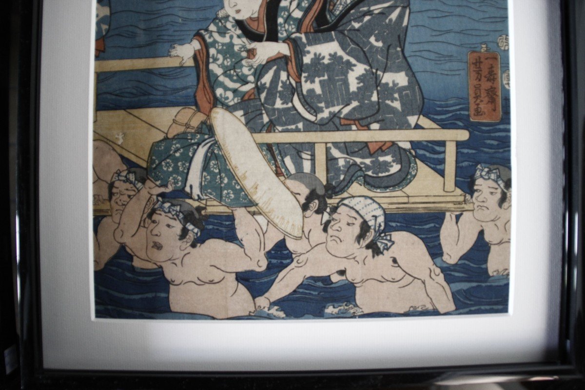 Triptych Prints By Utagawa Yoshikazu-photo-1