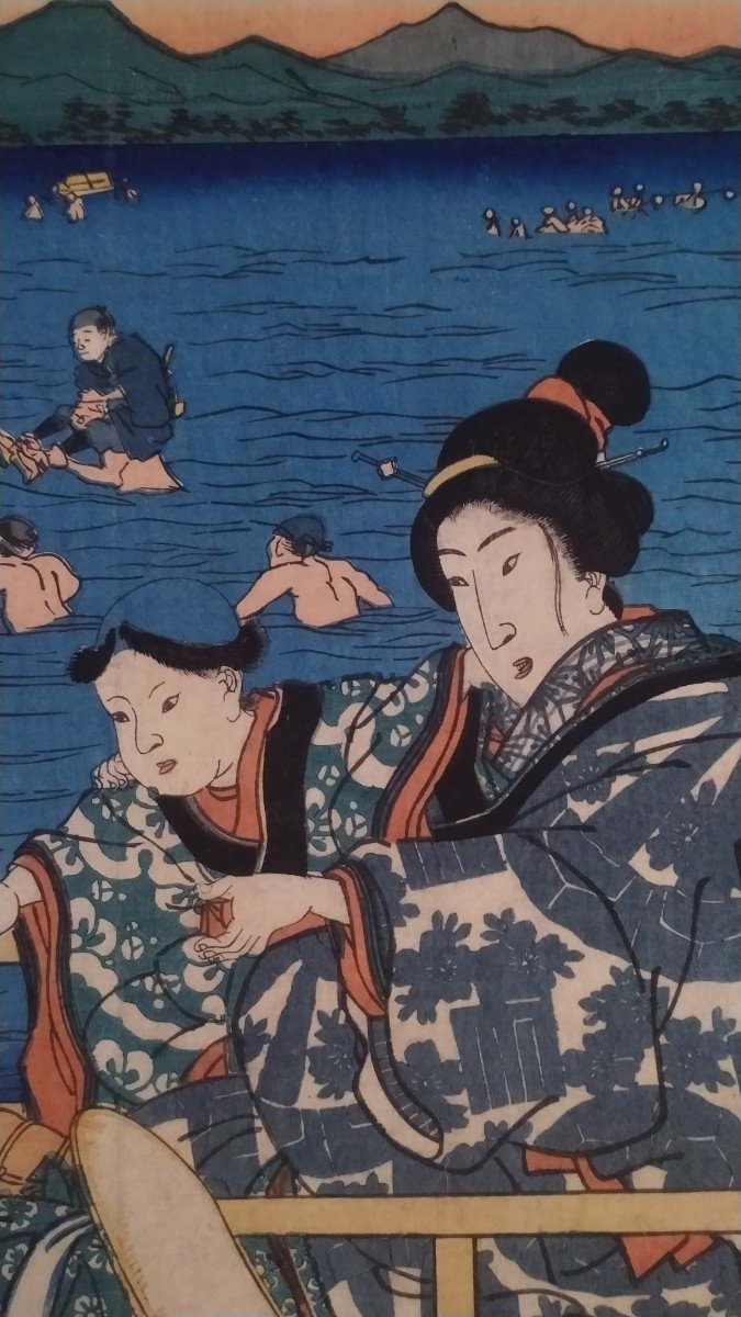 Triptych Prints By Utagawa Yoshikazu-photo-2