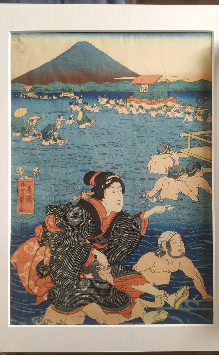 Triptych Prints By Utagawa Yoshikazu-photo-6