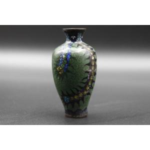 Vase Balustre En émaux Cloisonnés Chine Fin XIX è