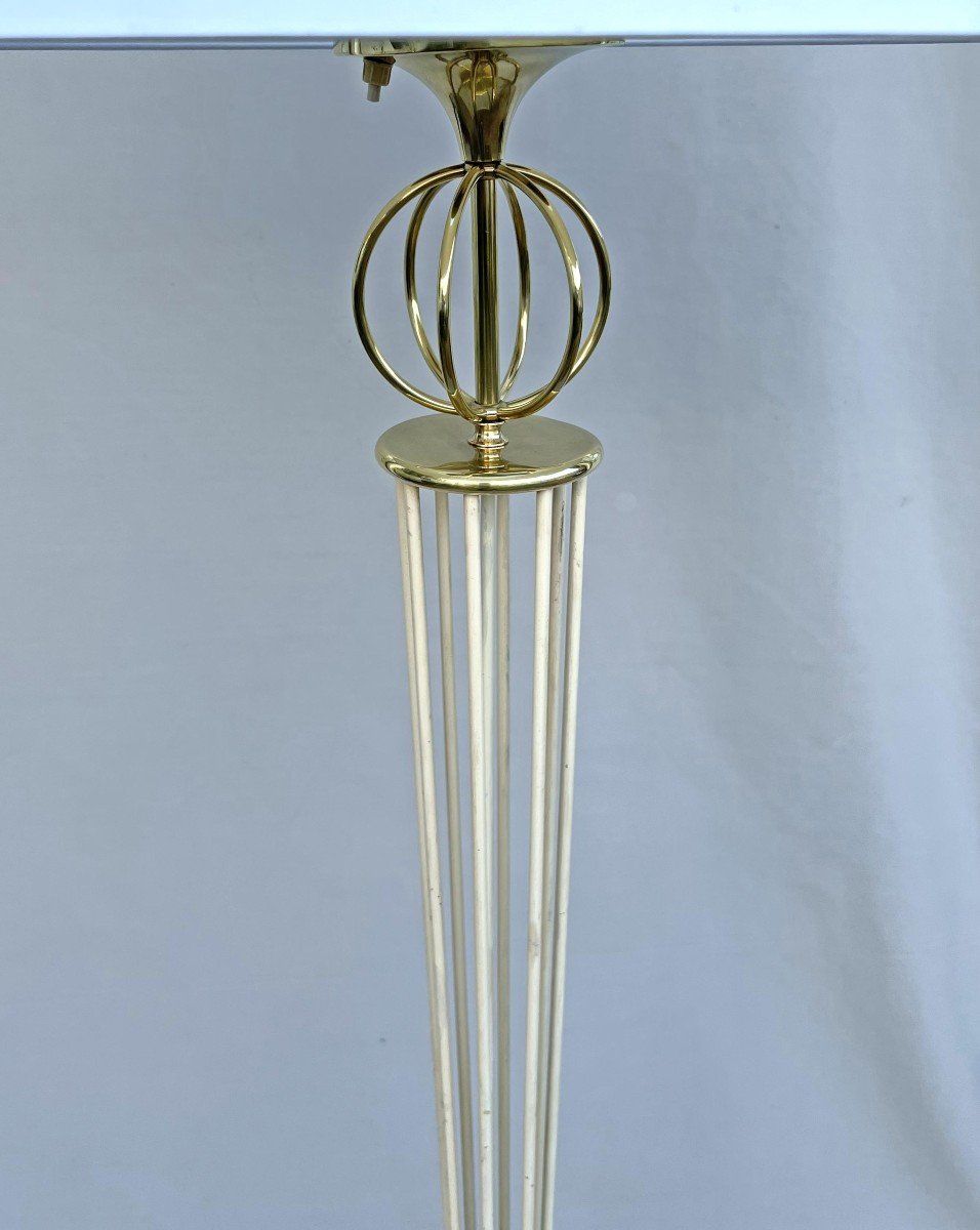 Astrolabe Floor Lamp By Maison Arlus Circa 1950-photo-2