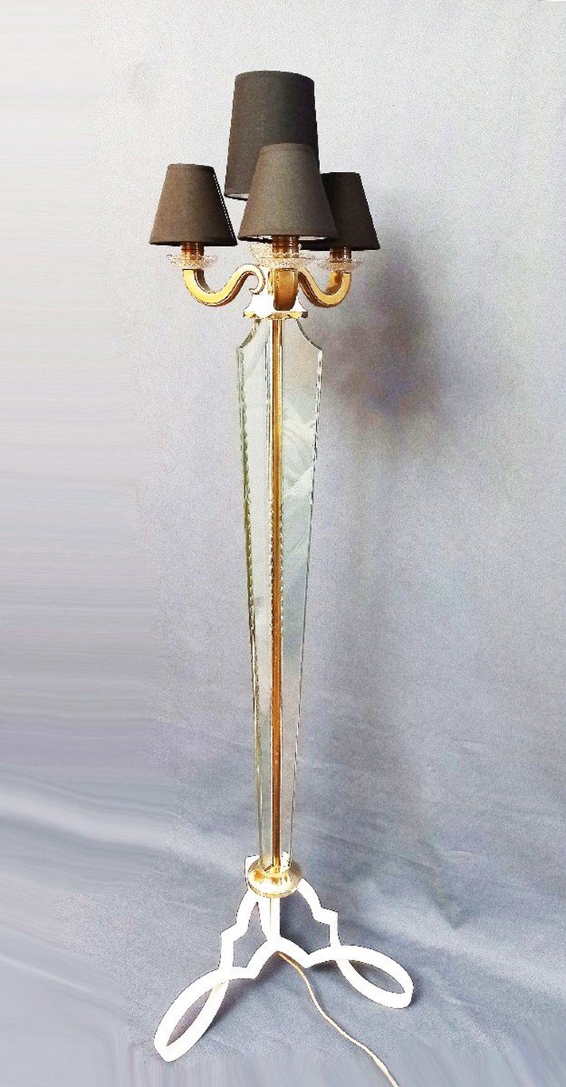 Sèvres Crystal Floor Lamp Circa 1940