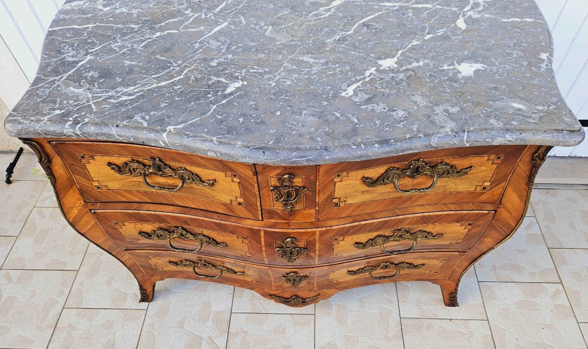 Commode Galb&eacute;e Toutes Faces &eacute;p. Louis XV-photo-3