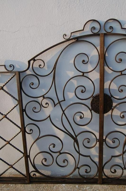 Wrought Iron Four-leaf Interior Doors-photo-2