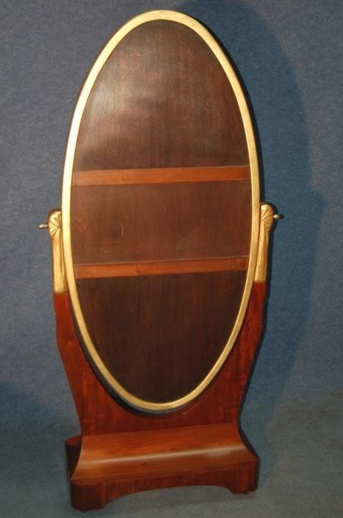 Art Deco Psyche In Carved Golden Wood And Inlaid Amaranth-photo-5