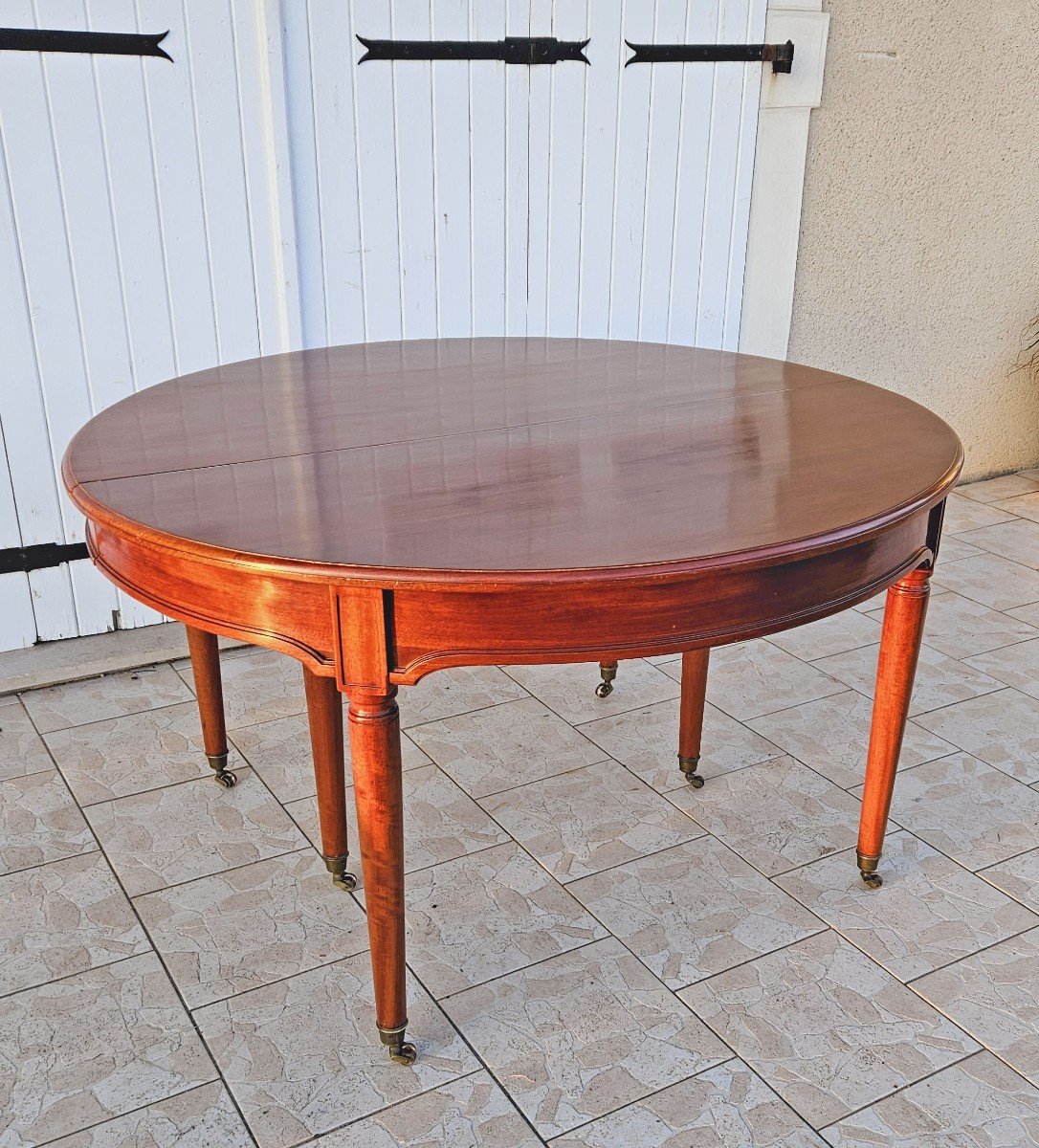 Louis XVI Bandeau Table Stamped Canabas, 310 Cm-photo-7