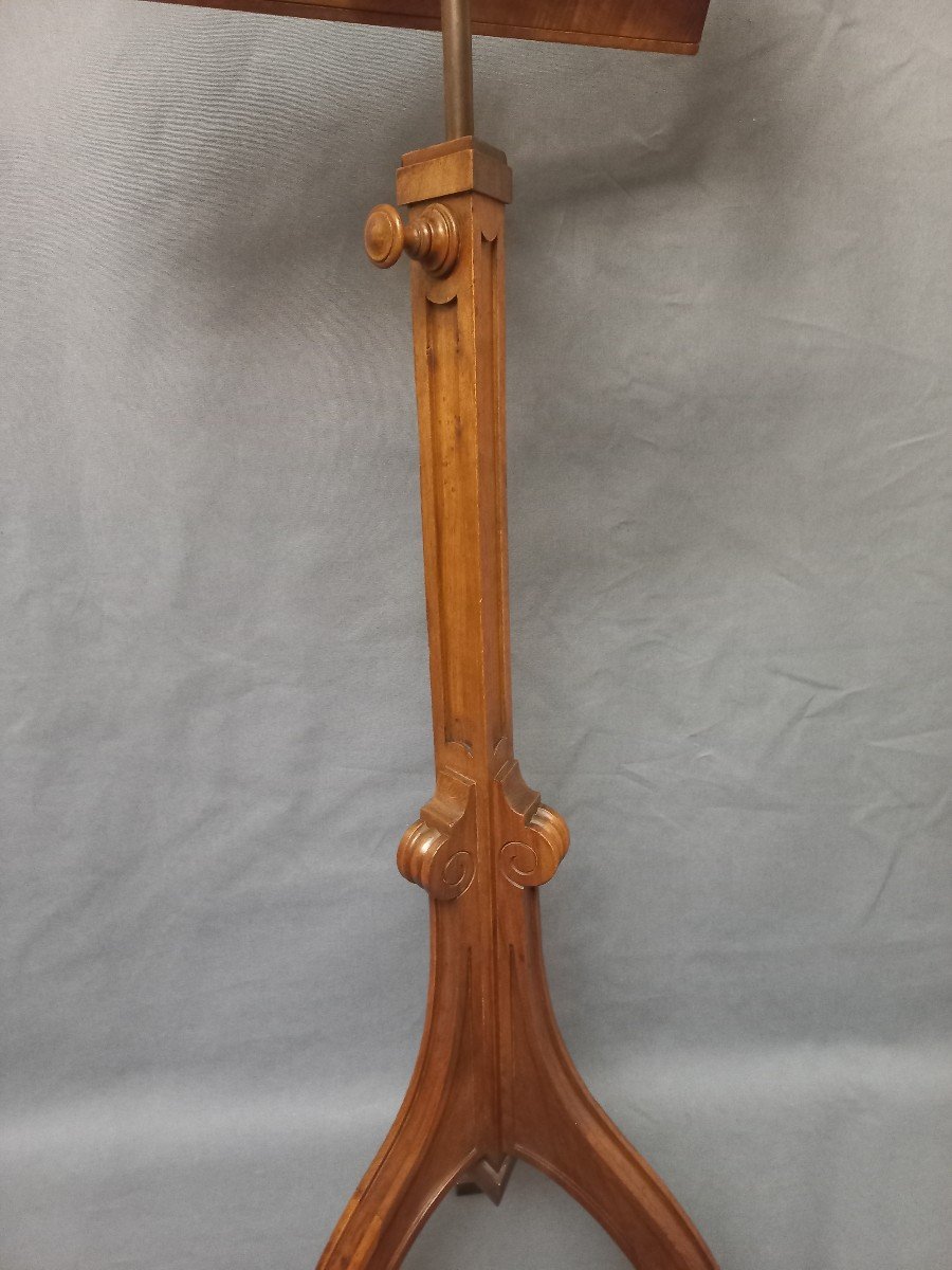 Gothic Style Walnut Lectern-photo-1