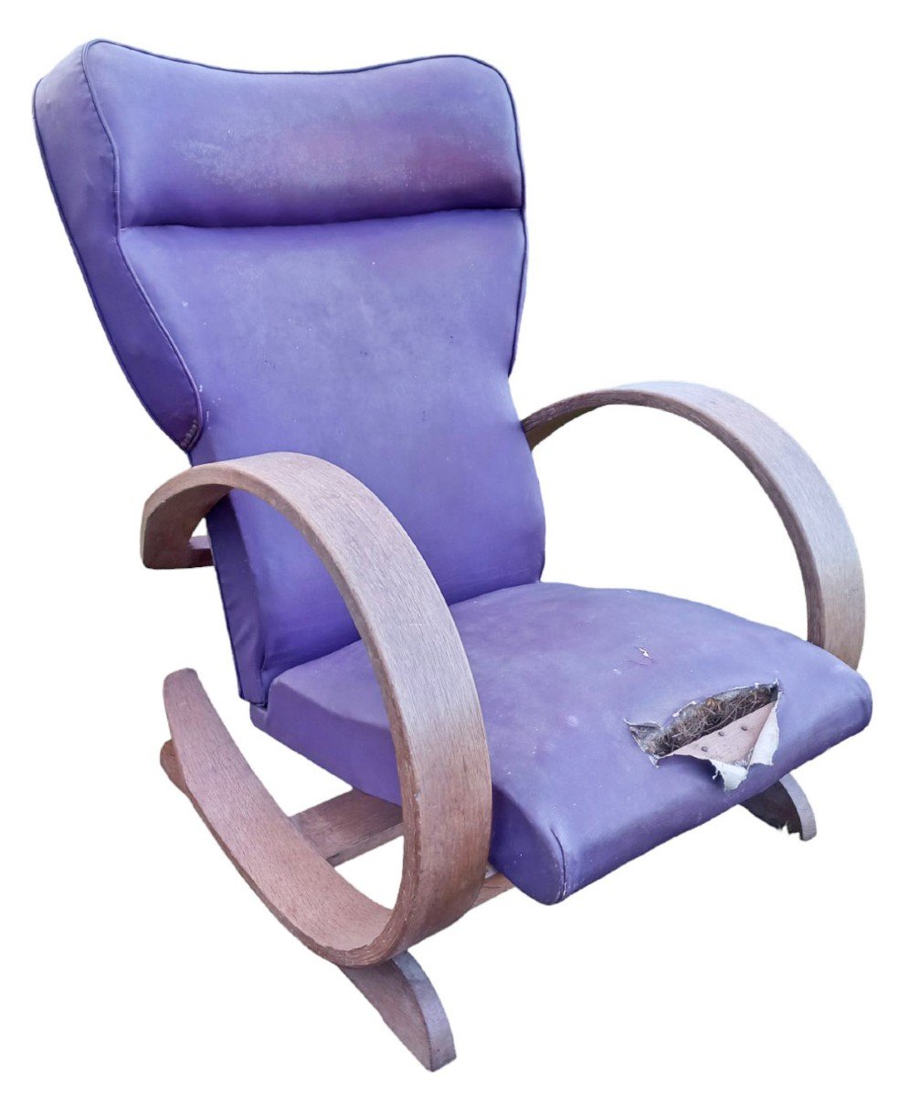 Fauteuil Articulé Inclinable Vers 1930