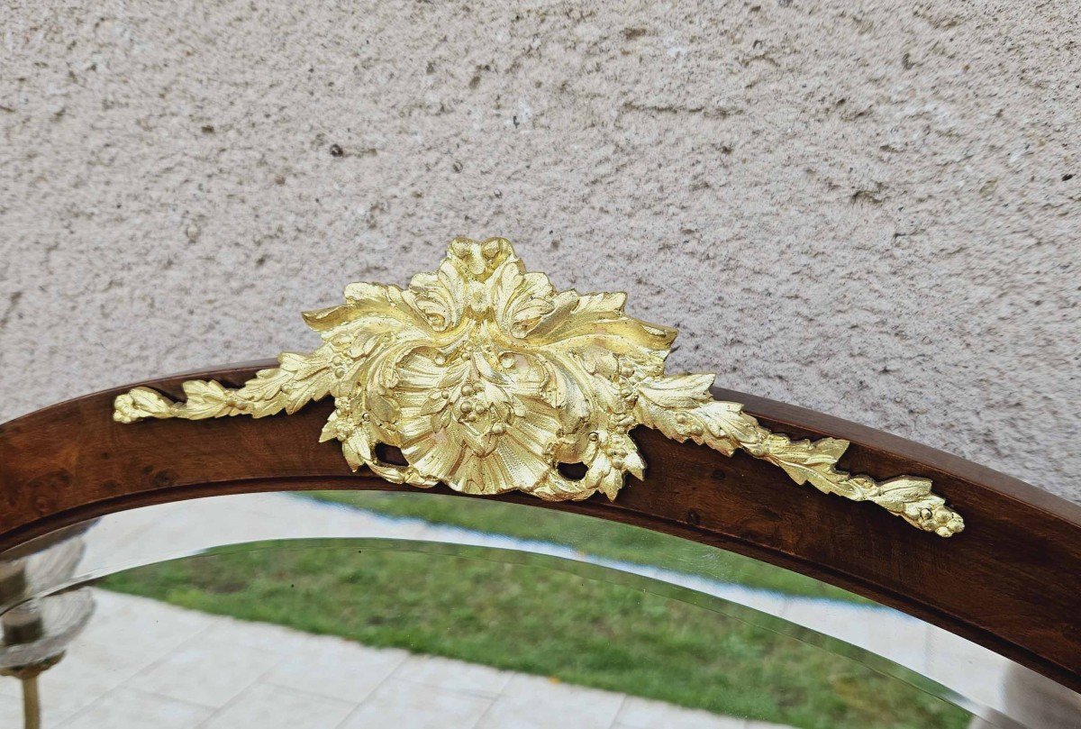 Dressing Table With 2 Arms Of Lights Marquetry And Gilt Bronze-photo-1