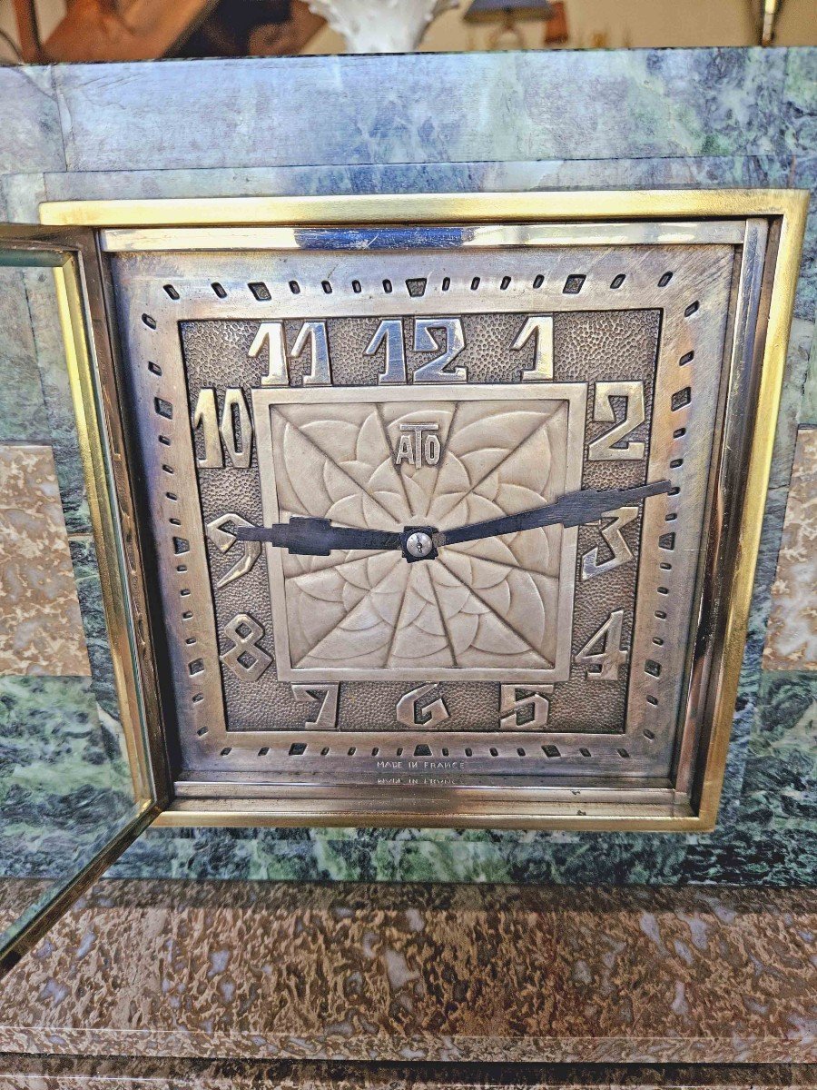 Léon Hatot (1883-1953) Large Art Deco Ato Clock-photo-6