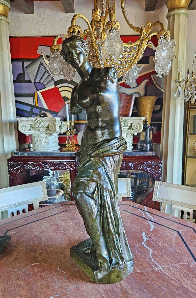 Venus De Milo With Bronze Patina Ht 87 Cm-photo-3