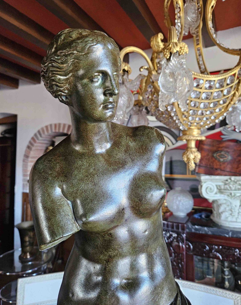 Venus De Milo With Bronze Patina Ht 87 Cm-photo-1