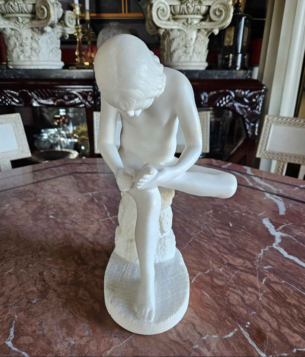 Spinario In White Marble-photo-3