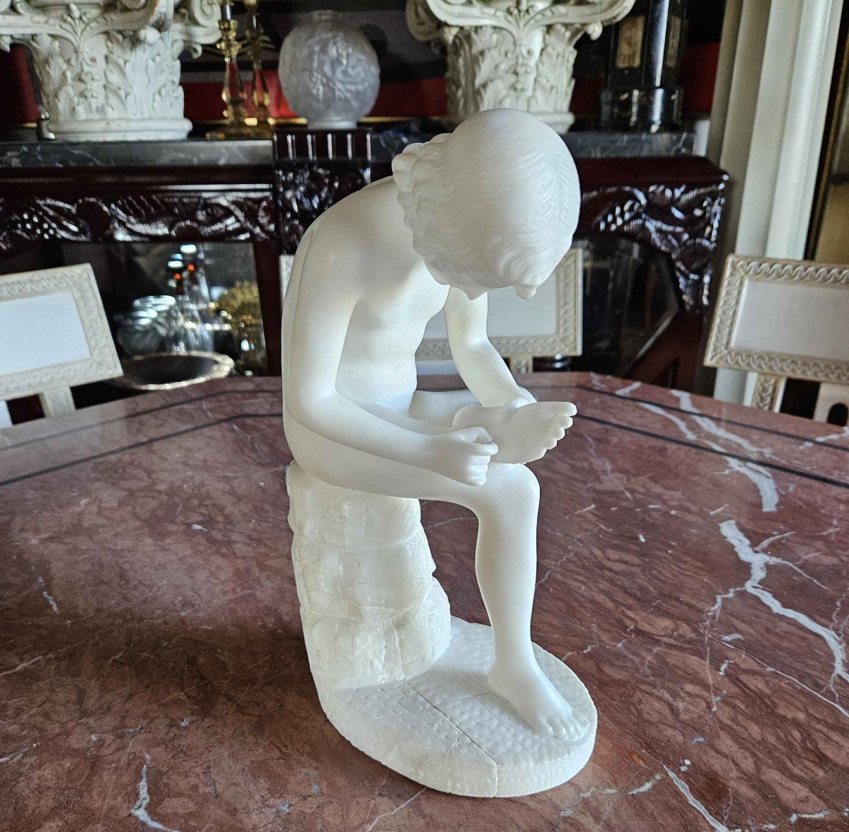 Spinario In White Marble-photo-4