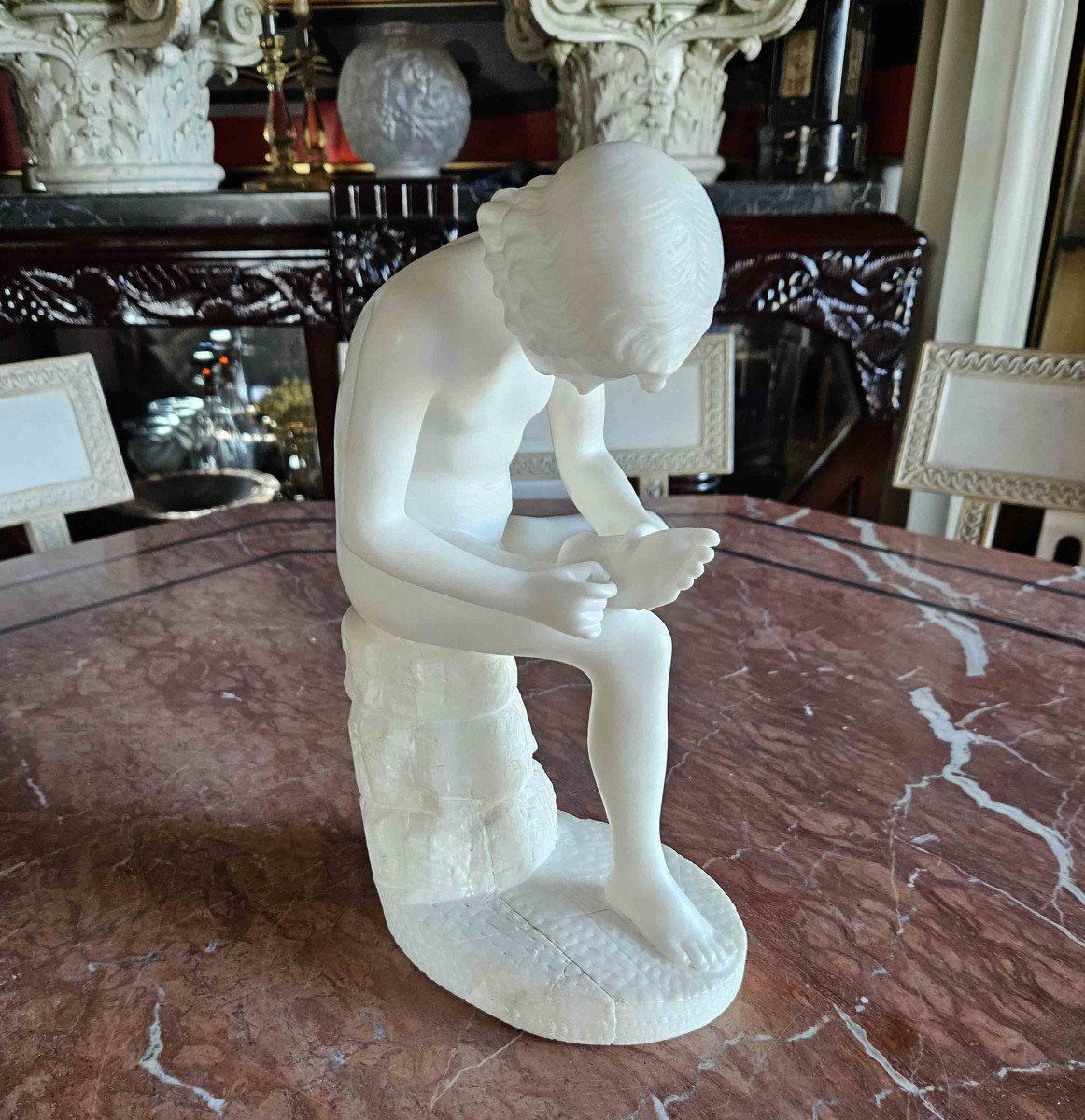 Spinario In White Marble-photo-1