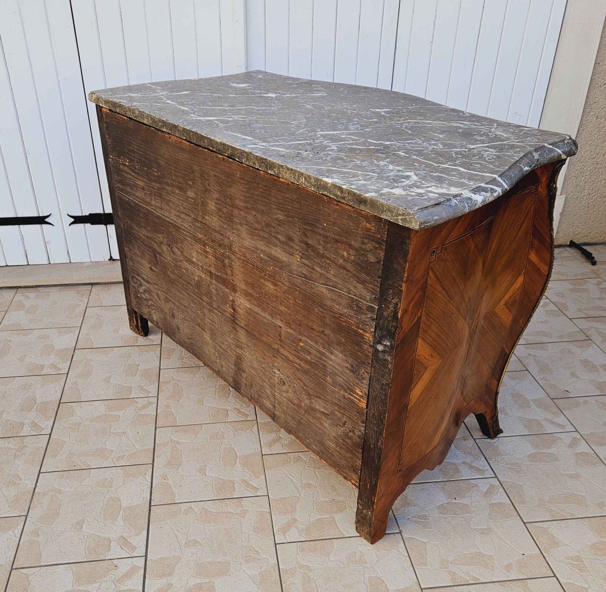 Curved Chest Of Drawers With All Sides, Louis XV Period-photo-4