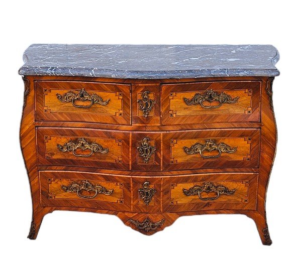 Curved Chest Of Drawers With All Sides, Louis XV Period