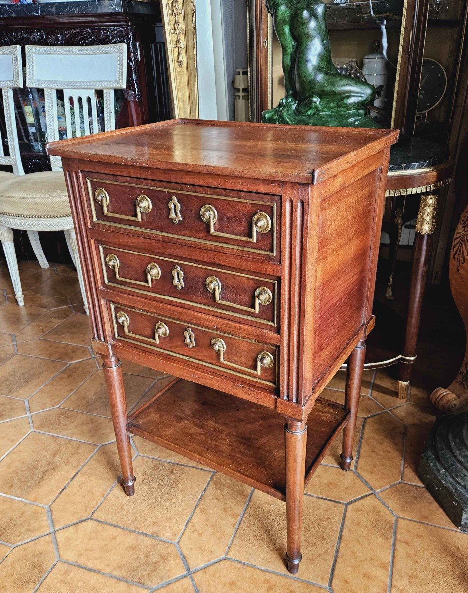 Walnut Chiffonnière Coffee Table, Late 18th Century-photo-4